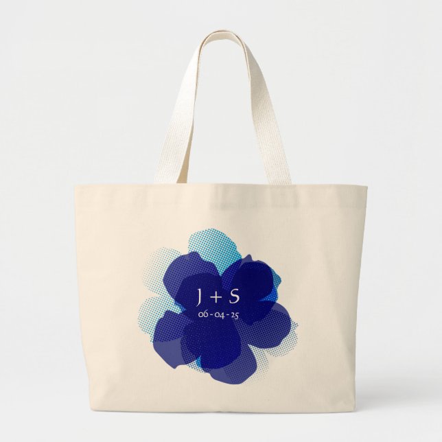 Jumbo Popflower Bleu Toilet Bag (Front)