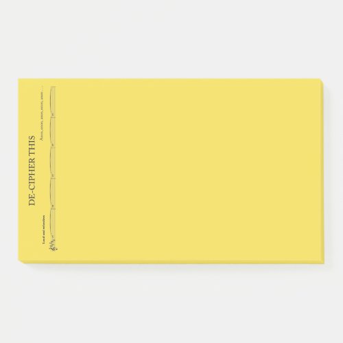 Jumbo post_it notes for organists