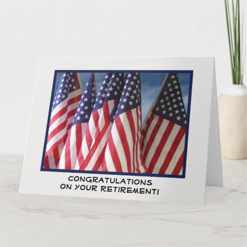 JUMBO Retirement Congratulations from All, Flags