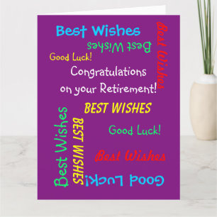 JUMBO Retirement Congratulations from All of Us Card