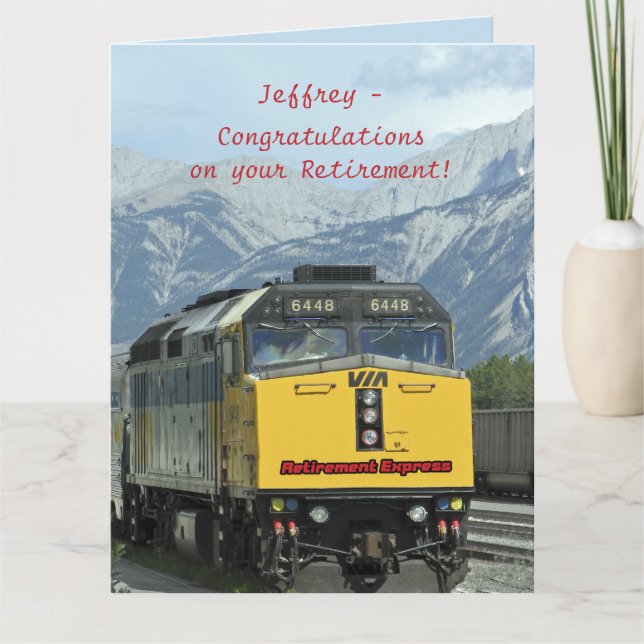 JUMBO Retirement Congratulations from All of Us Card (Front)