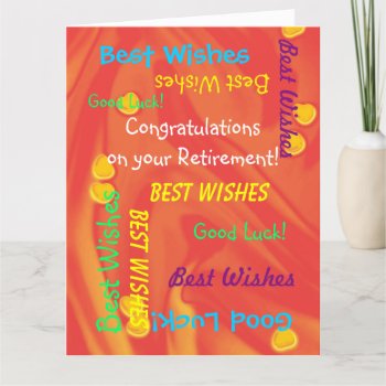 Jumbo Retirement Congratulations From All Of Us Card by SocolikCardShop at Zazzle