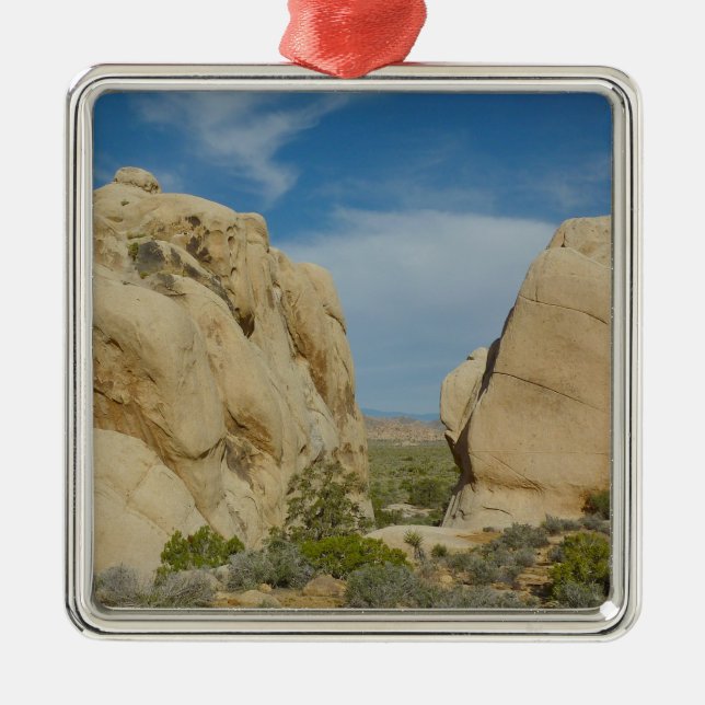Jumbo Rocks at Joshua Tree National Park Metal Ornament (Front)