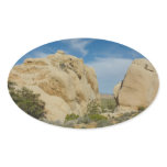 Jumbo Rocks at Joshua Tree National Park Oval Sticker
