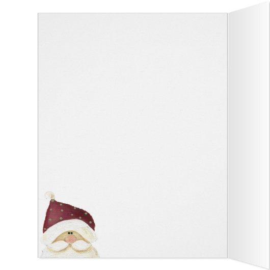 Jumbo Santa Banners Christmas Card (Inside (Left))