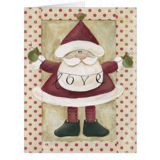 Jumbo Santa Banners Christmas Card (Front)