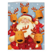 Jumbo Santa Selfies Christmas Card (Front)