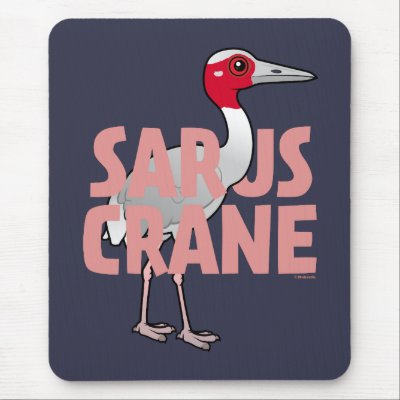 Jumbo Sarus Crane Mouse Pad
