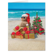 Jumbo Season's Beachin' Christmas Card (Front)