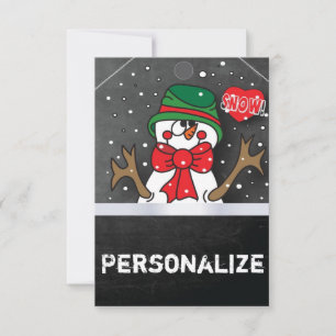 Jumbo Size Snowman Gift Tag