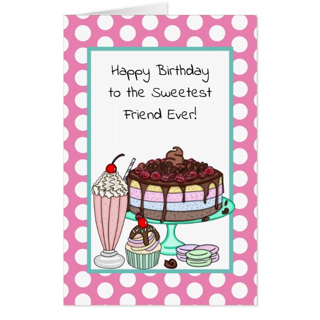 Jumbo Sized Birthday Card for a Friend (Front)