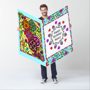 Jumbo Sized Birthday Card with Bonus Coloring Page