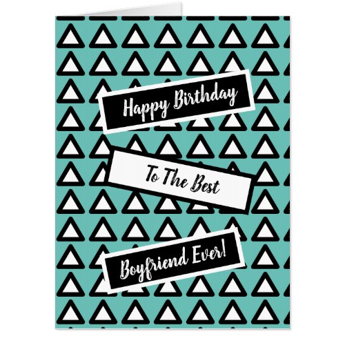 Jumbo_Sized Birthday for the Best Boyfriend Ever  Card