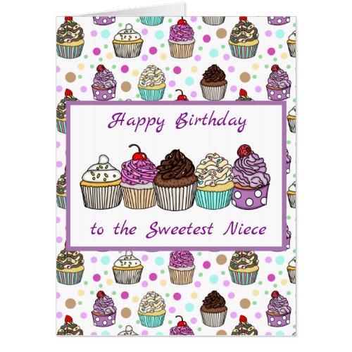 Jumbo_Sized Happy Birthday to My Sweet Niece  Card