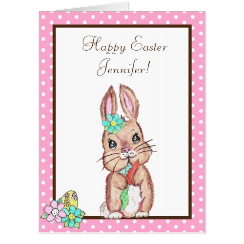 Jumbo Sized Kids Activity Easter Bunny Card