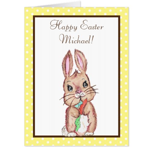 Jumbo Sized Kids Activity Easter Bunny Card