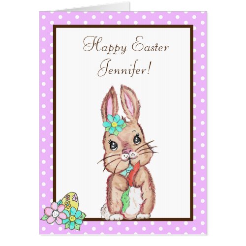 Jumbo Sized Kids Activity Easter Bunny Card