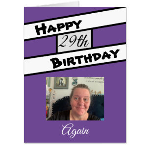 Jumbo Sized Personalized Photo Happy Birthday Card