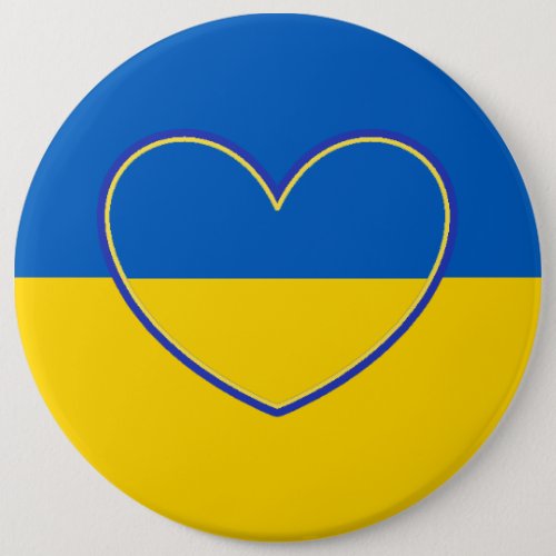 Jumbo Sized Stand in Support with Ukraine   Button