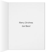 Jumbo Snowman Sneeze Christmas Card (Inside (Right))