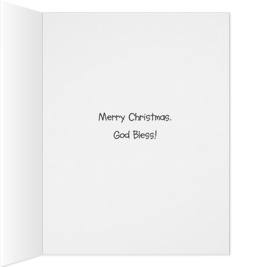 Jumbo Snowman Sneeze Christmas Card (Inside (Right))