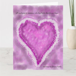 Jumbo Soulmate Poetry Card