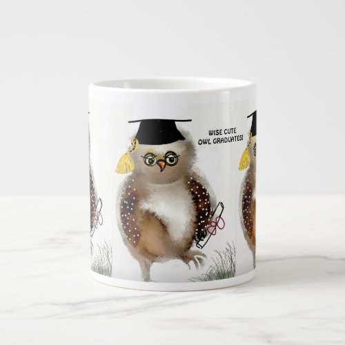 Jumbo Specialty Mug Graduating Owl Funny