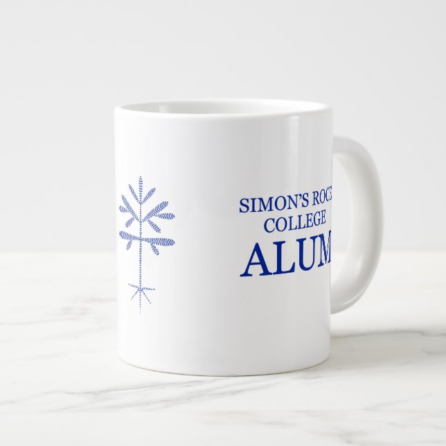 Jumbo "SRC Alum" Mug with Blue Sapling (Front Right)
