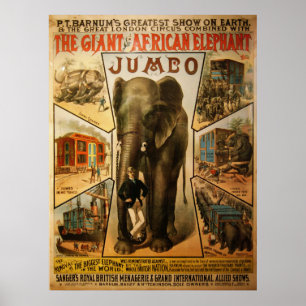 Jumbo, The Giant African Elephant Poster