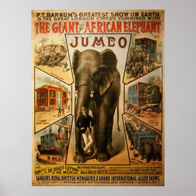 Jumbo, The Giant African Elephant Poster (Front)