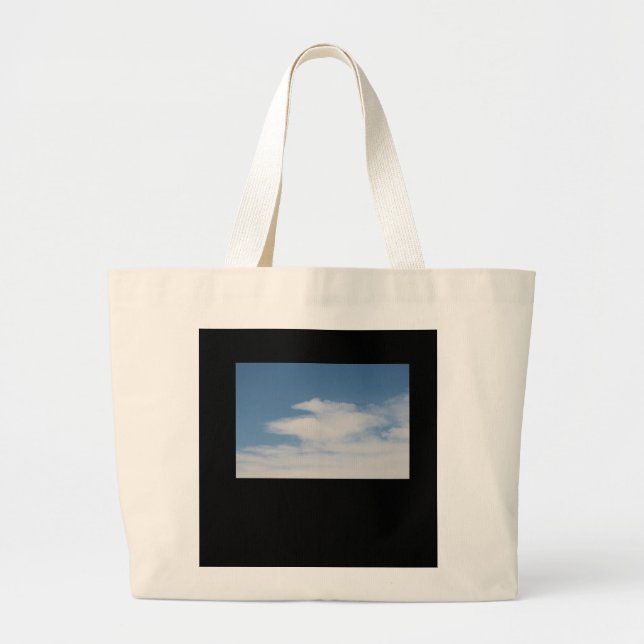 JUMBO TOTE BAG BLUE SKY AND CLOUDS (Front)