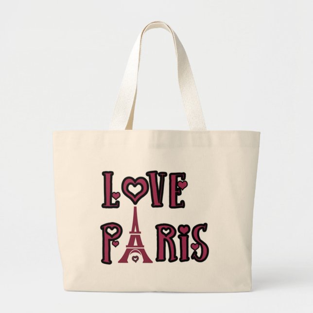 Jumbo Tote - Love Paris (Front)