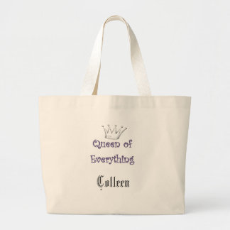 Jumbo Tote_ Queen of Everything Large Tote Bag