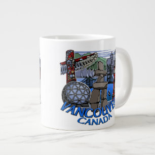 Jumbo Vancouver Coffee Mug Native Art Landmark Cup