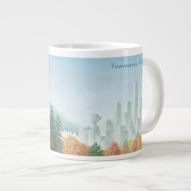 Jumbo Vancouver Coffee Mug Stanley Park Art Cup (Front Right)
