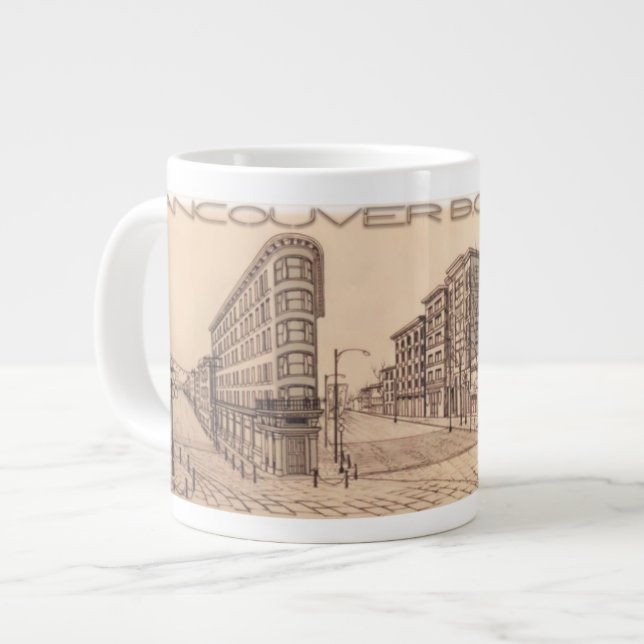 Jumbo Vancouver Coffee Mug Vancouver Gastown Cup (Front Left)