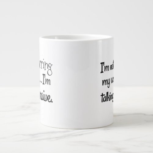 Jumbo Venti_size 20 ozclassic white ceramic mug