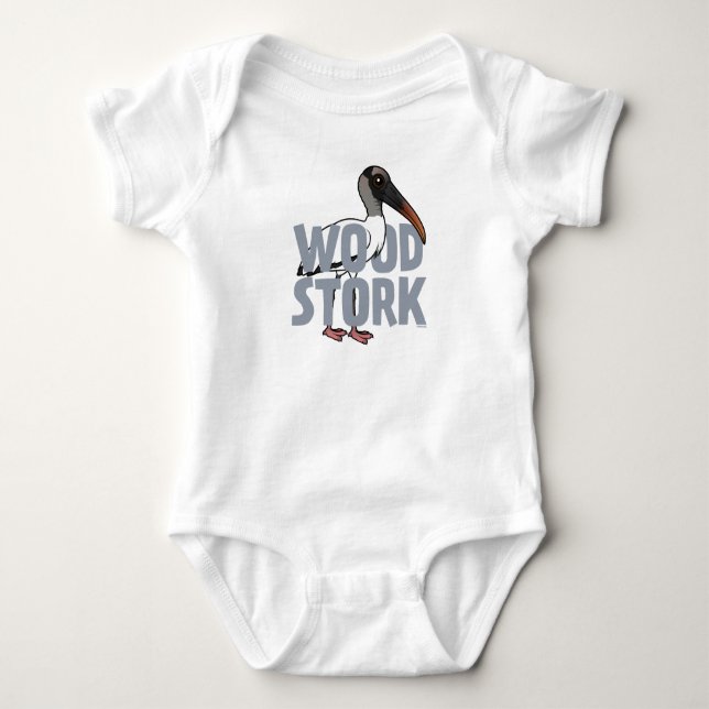 Jumbo Wood Stork T-Shirt (Front)