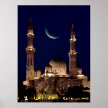 Jumeirah Mosque Poster by tempera70 at Zazzle