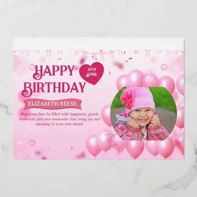 Jump and Play Birthday Invitation Photo Card  (Front)