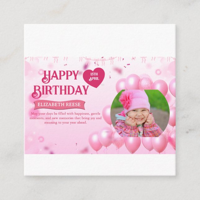 Jump and Play Birthday Invitation Photo Card  (Front)