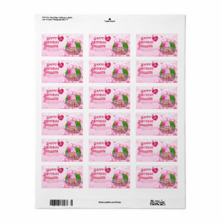 Jump and Play Birthday Invitation Photo Card  Label