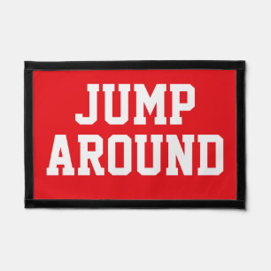 Jump Around – Bold, Playful Energy for Any Space Pennant