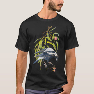 Jump - Australian Magpie  Eucalyptus Watercolor T-Shirt