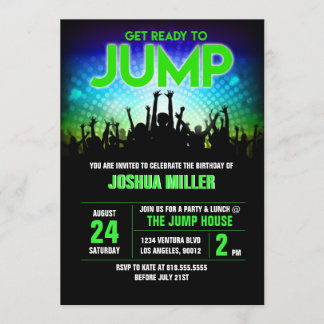 Jump Birthday Invitation