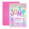Jump Birthday Invitation Jump Trampoline Party