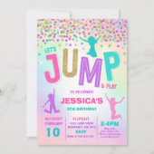 Jump Birthday Invitation Jump Trampoline Party (Front)
