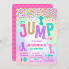 Jump Birthday Invitation Jump Trampoline Party