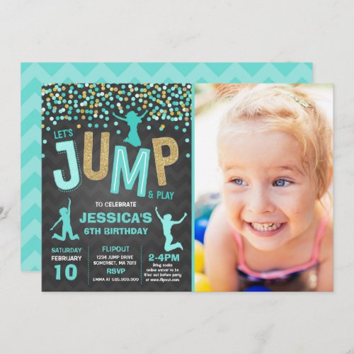 Jump Birthday Invitation Jump Trampoline Party