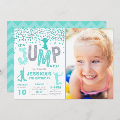 Jump Birthday Invitation Jump Trampoline Party